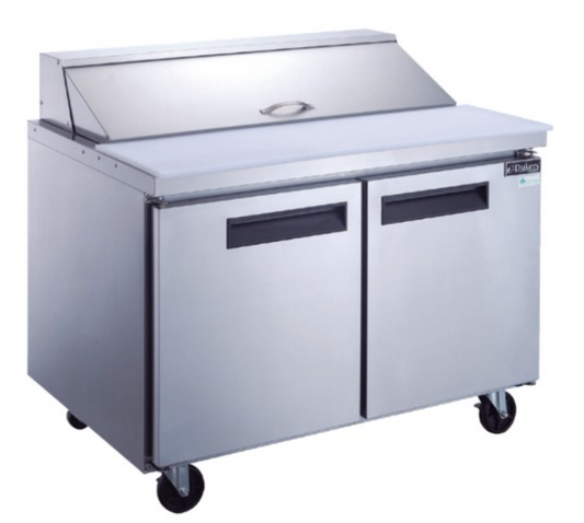 DSP60-16-S2 Refrigerador Comercial de Mesa de Preparación de Alimentos de 2 Puertas en Acero Inoxidable