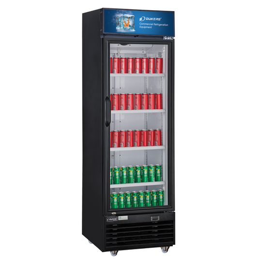 DSM-15R Refrigerador Comercial de Exhibición con Puerta de Vidrio Abatible Individual